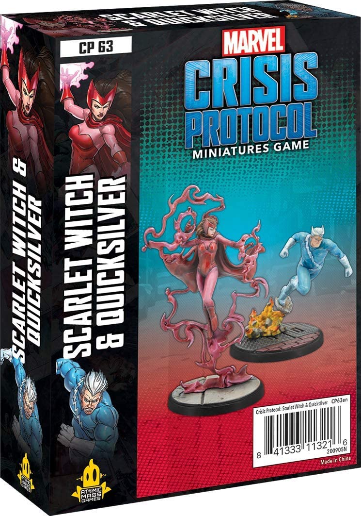 Atomic Mass Games Marvel Crisis Protocol: Scarlet Witch & Quicksilver Character Pack