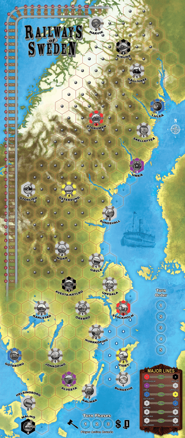 Eagle-Gryphon Games Railways of Sweden Obrázek