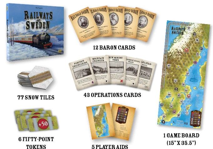 Eagle-Gryphon Games Railways of Sweden Obrázek