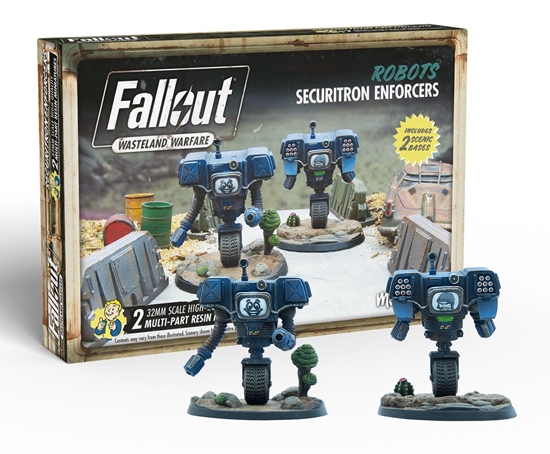 Modiphius Entertainment Fallout: Wasteland Warfare - Robots: Securitron Enforcers