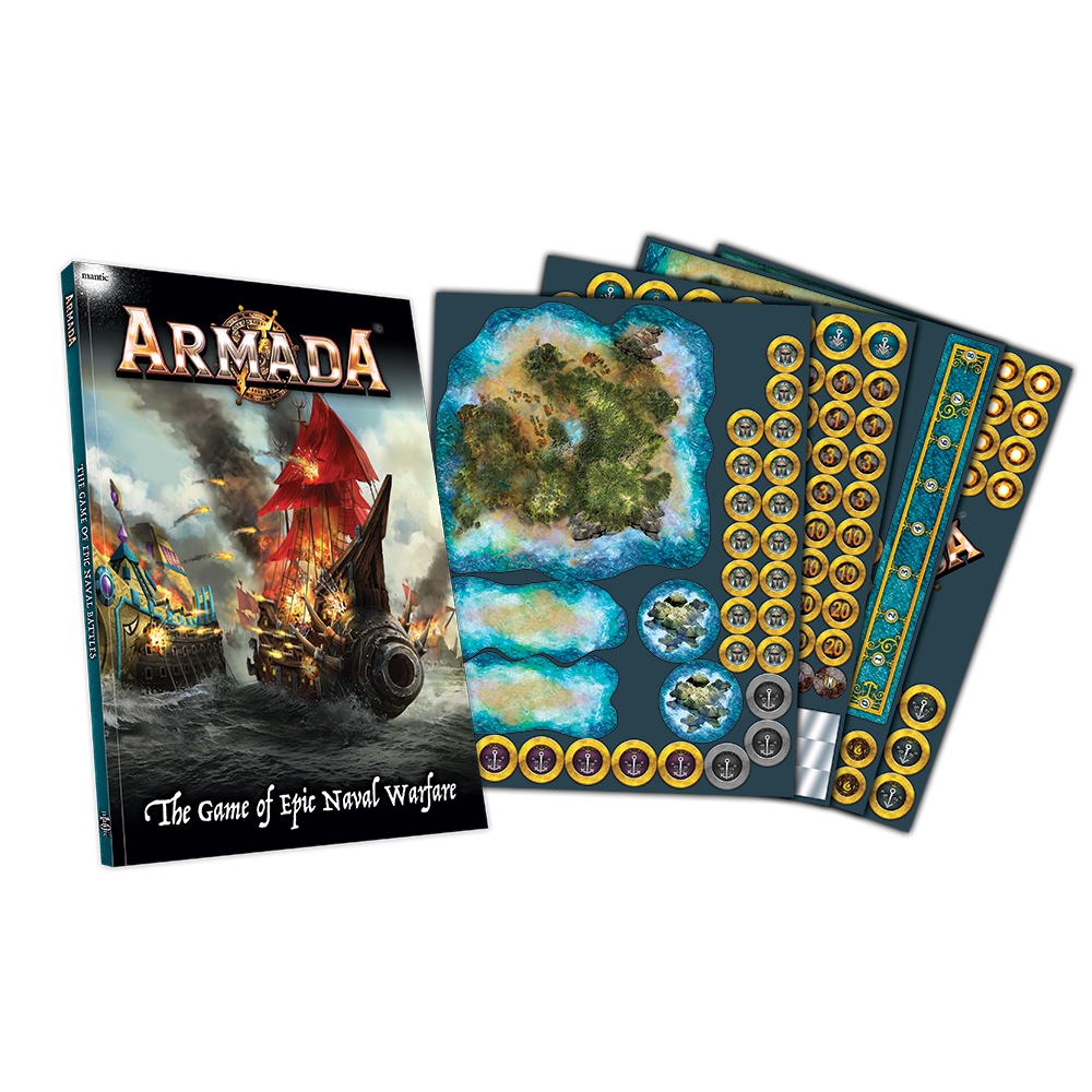 Mantic Games Armada - Rulebook & Counters