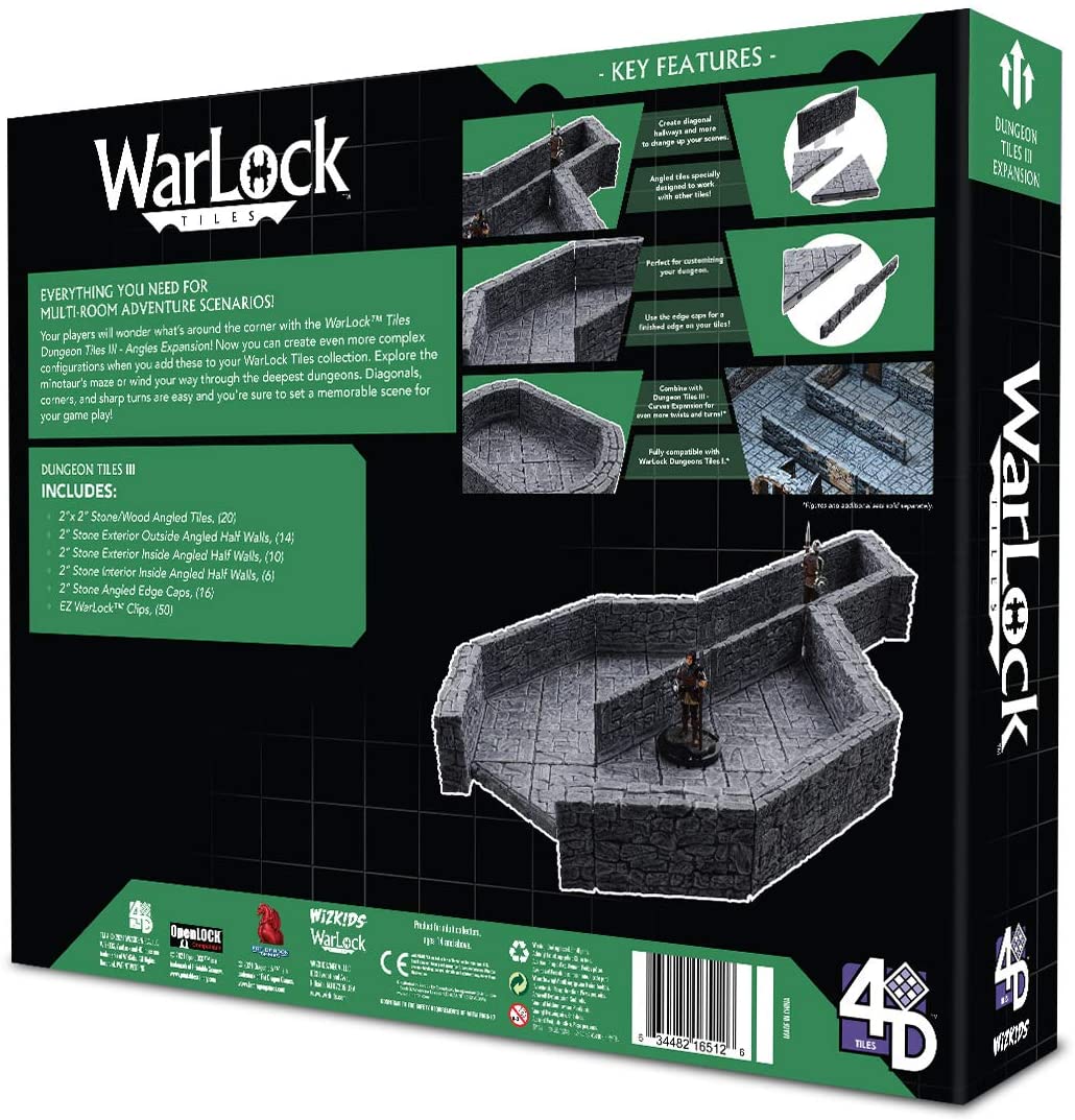 WizKids WarLock Tiles: Dungeon Tile III - Angles Obrázek