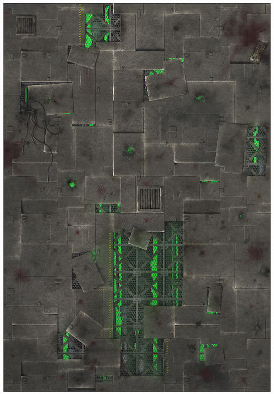 Gamemat.eu Herní podložka 44"x30" (112x76 cm) - různé motivy Varianta: Chem Zone