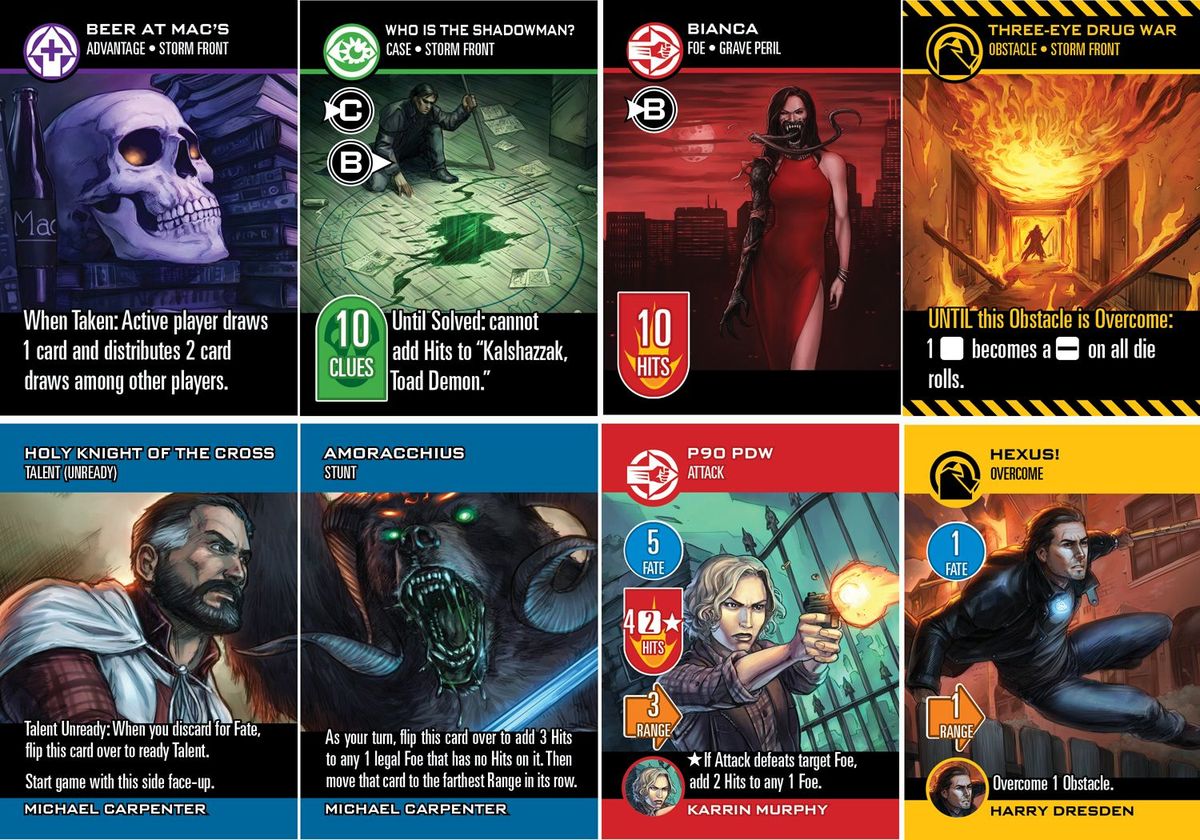 Evil Hat Productions Dresden Files Cooperative Card Game Obrázek