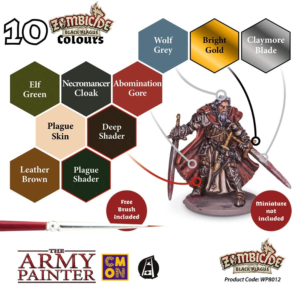 Army Painter: Zombicide: Black Plague Paint Set Obrázek