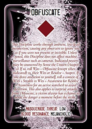 Modiphius Entertainment Vampire: The Masquerade, Discipline and Blood Magic Card Deck Obrázek