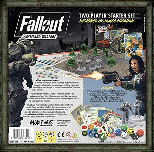 Modiphius Entertainment Fallout: Wasteland Warfare - Two Player PVC Starter Set Obrázek