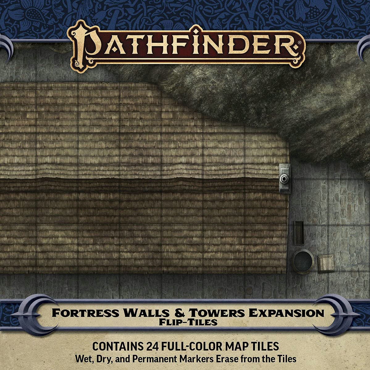 Levně Paizo Publishing Pathfinder Flip-Tiles: Fortress Walls & Towers Expansion