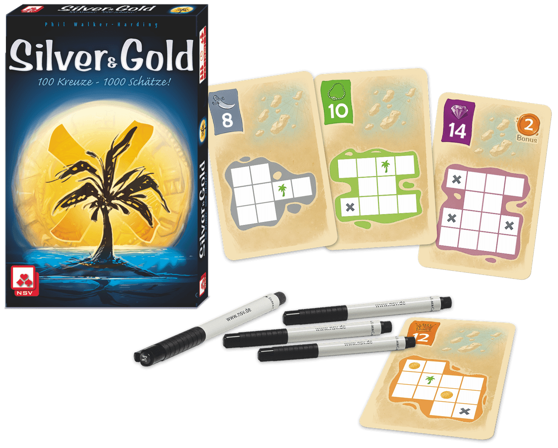 NSV (Nürnberger-Spielkarten-Verlag) Silver and Gold (vícejazyčná) Obrázek