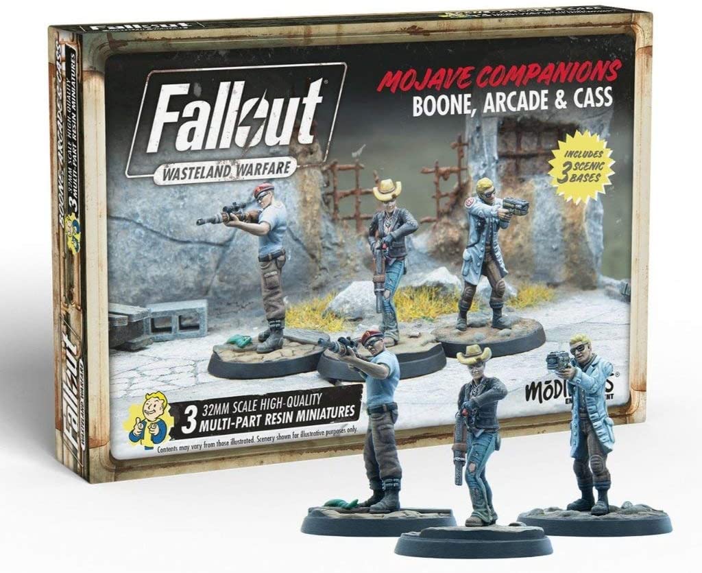 Modiphius Entertainment Fallout: Wasteland Warfare - Boone, Arcade and Cass