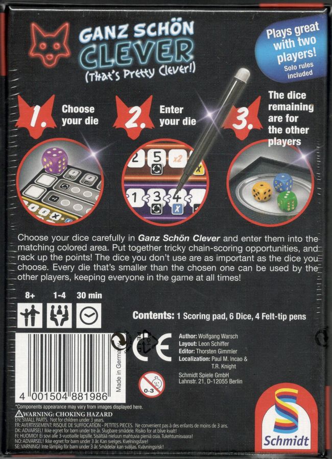 Pegasus Spiele Ganz schön clever Obrázek