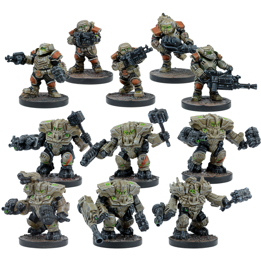 Mantic Games Deadzone Forge Father Hold Warriors Starter Obrázek