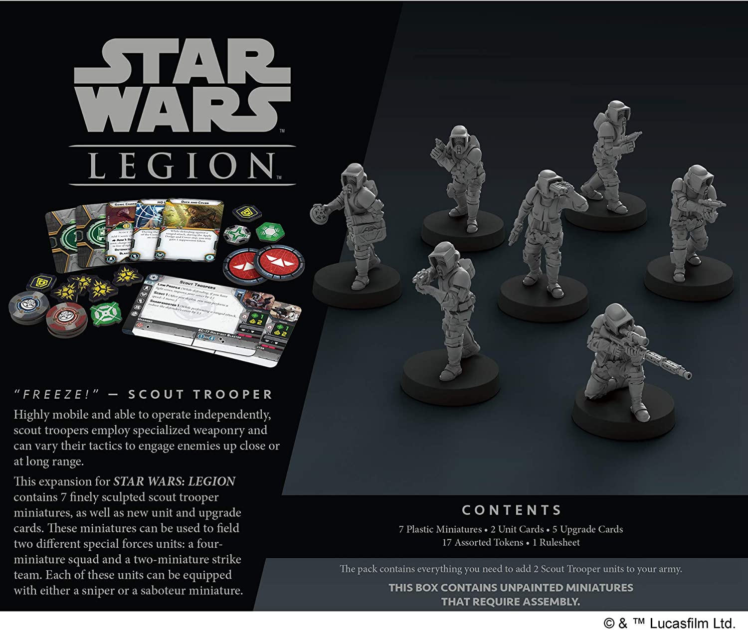 Fantasy Flight Games Star Wars Legion - Scout Troopers Unit Expansion Obrázek
