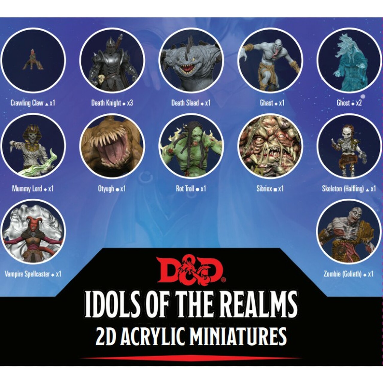 Levně WizKids D&D Idols of the Realms: Boneyard: 2D Set 1