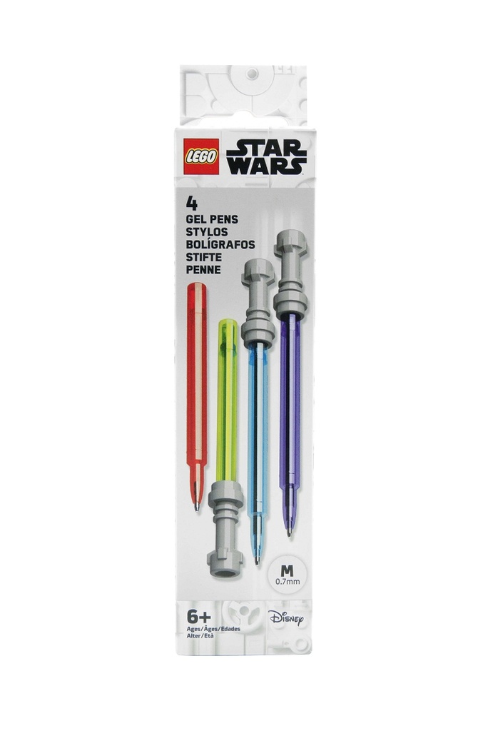LEGO Stationery LEGO Star Wars Set Gelových per, světelný meč - 4 ks
