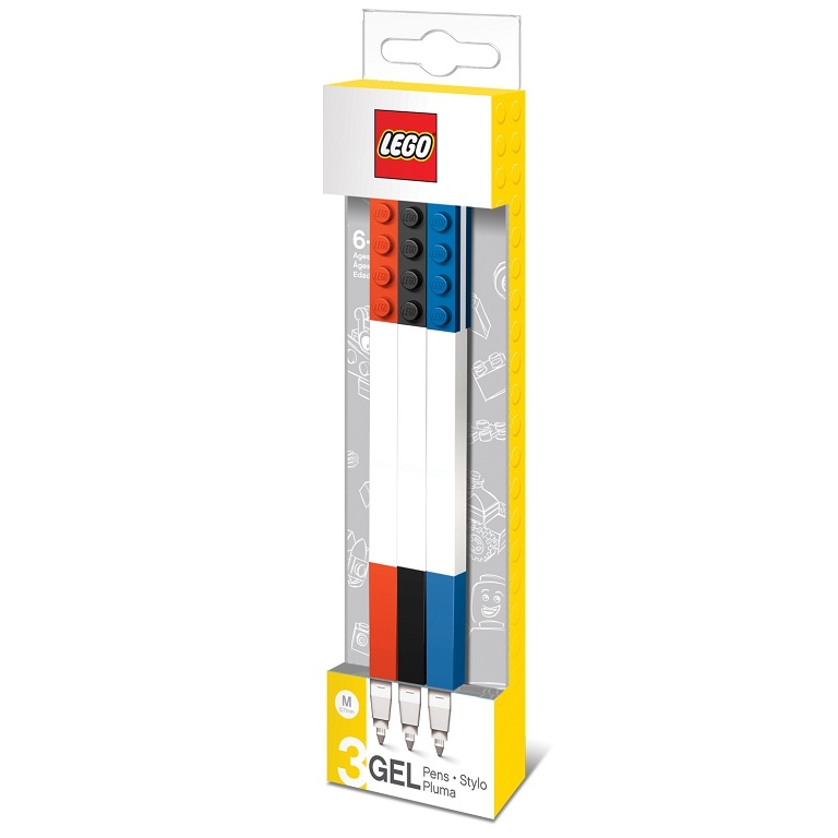 LEGO Stationery LEGO Gelová pera, mix barev - 3 ks