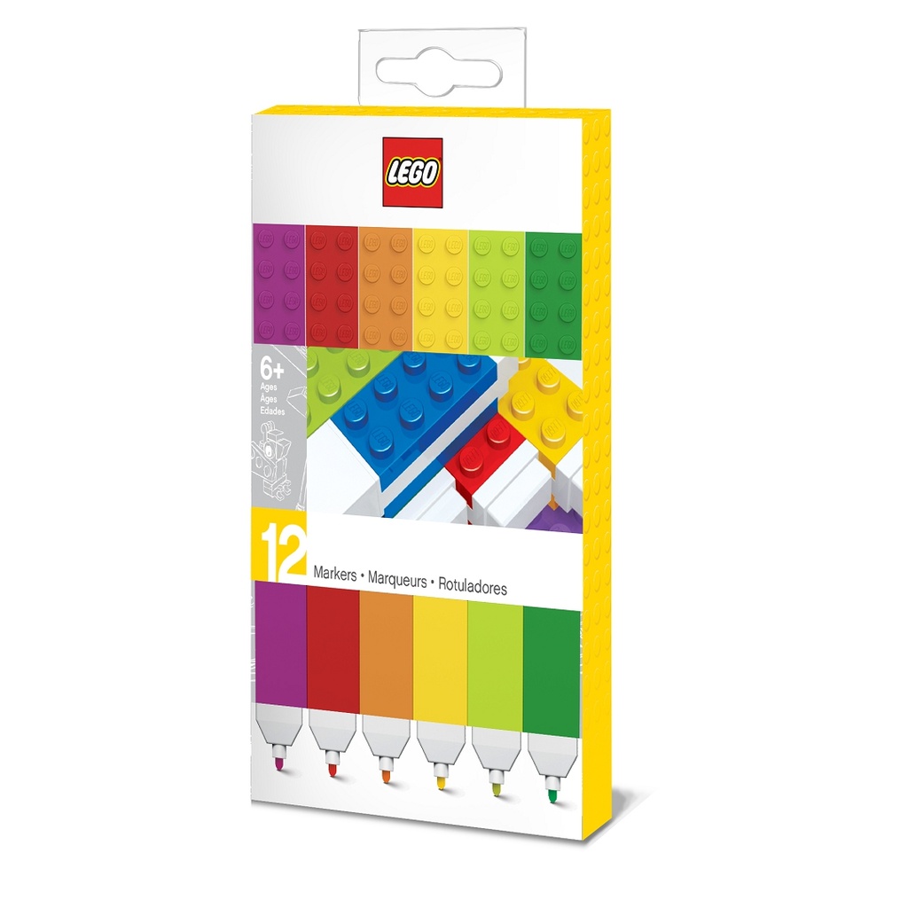 LEGO Stationery LEGO Fixy, mix barev - 12 Ks