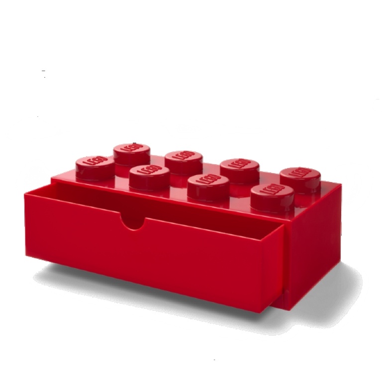 LEGO Storage LEGO stolní box 8 se zásuvkou Varianta: Box červený (8 Knobs 4021)