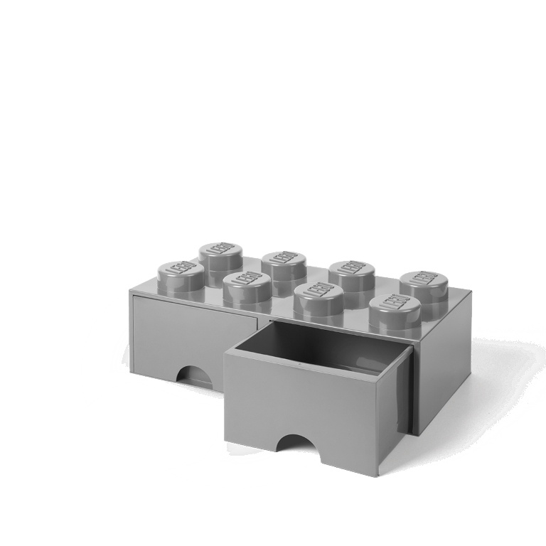 Levně LEGO Storage LEGO úložný box 8 s šuplíky Varianta: Box šedá