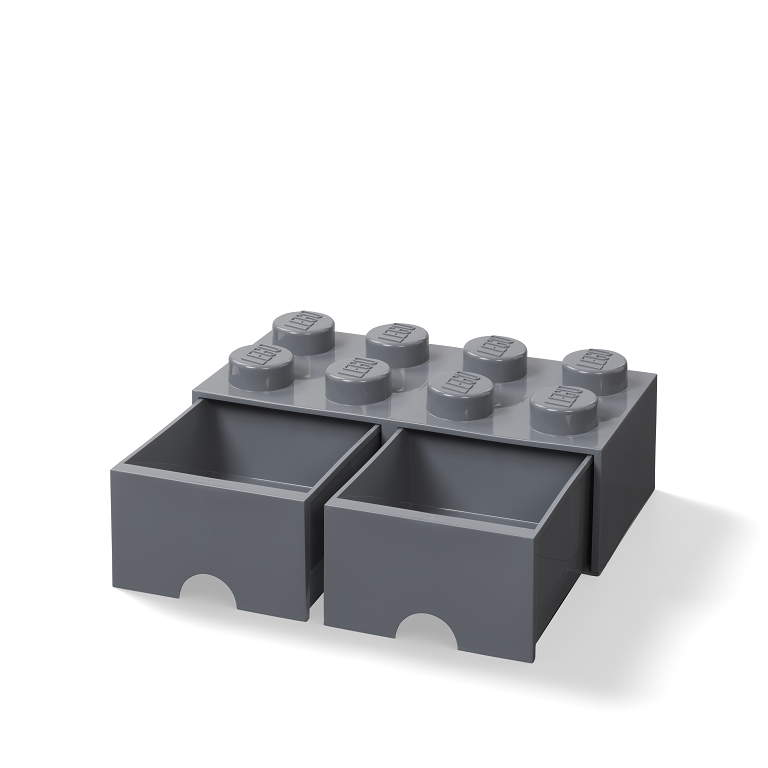 Levně LEGO Storage LEGO úložný box 8 s šuplíky Varianta: Box tmavě šedá