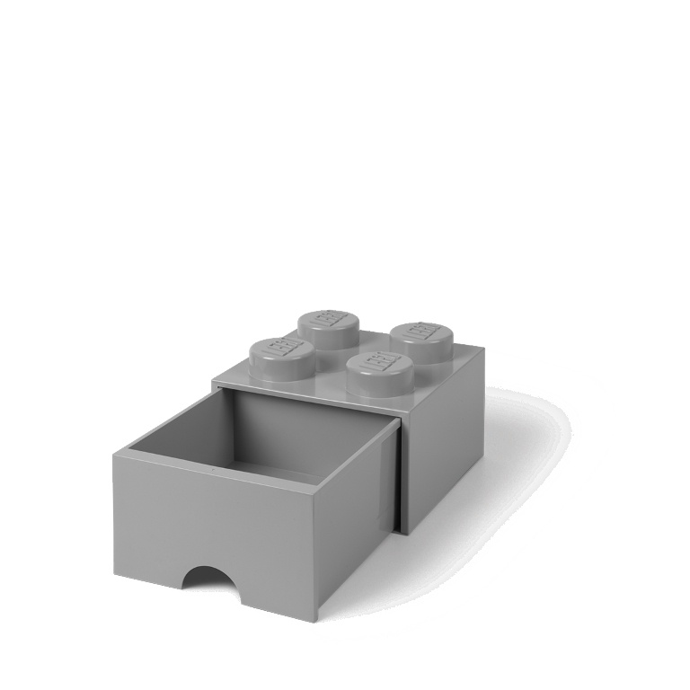 Levně LEGO Storage LEGO úložný box 4 s šuplíkem Varianta: Box šedá