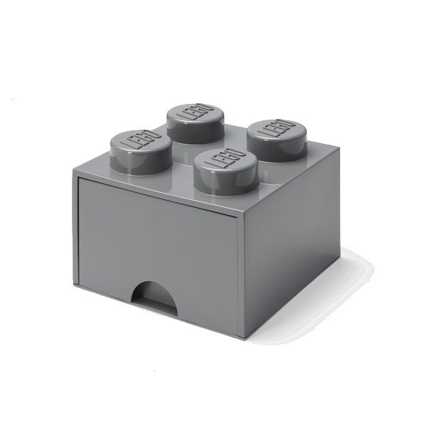 Levně LEGO Storage LEGO úložný box 4 s šuplíkem Varianta: Box tmavě šedá