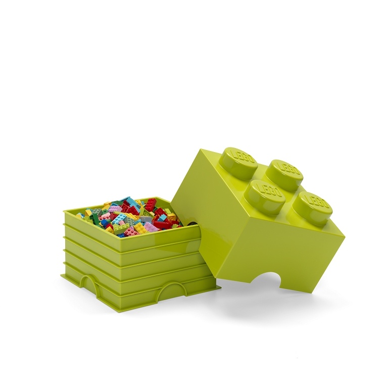 LEGO Storage LEGO úložný box 4 Varianta: Box světle zelená (4 Knobs 4003)
