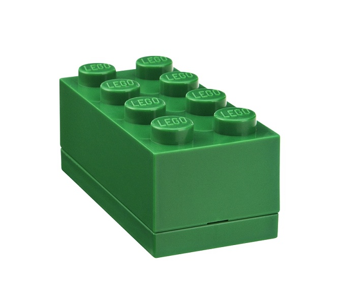 LEGO Storage LEGO Mini Box 46 x 92 x 43 Varianta: Box zelený (Mini-Box 4012)