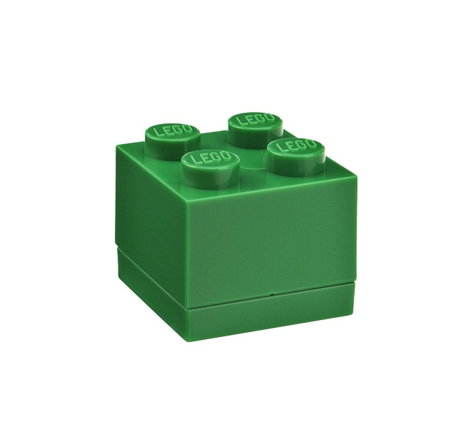 LEGO Storage LEGO Mini Box 46 x 46 x 43 Varianta: Box zelený (Mini-Box 4011)