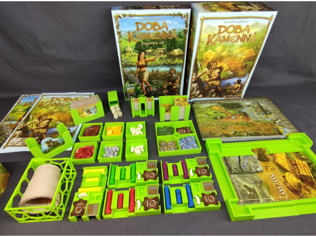 inserty.cz Doba kamenná + Stylově k cíli - Insert (černý, 0004D) (Stone Age + expansion insert)