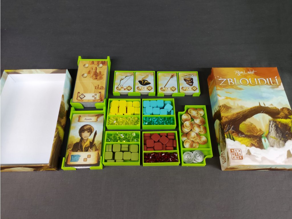 inserty.cz Zbloudilí + rozšíření Diamantové mapy - Insert (černý, 0014) (Roam + Gem Maps Insert)