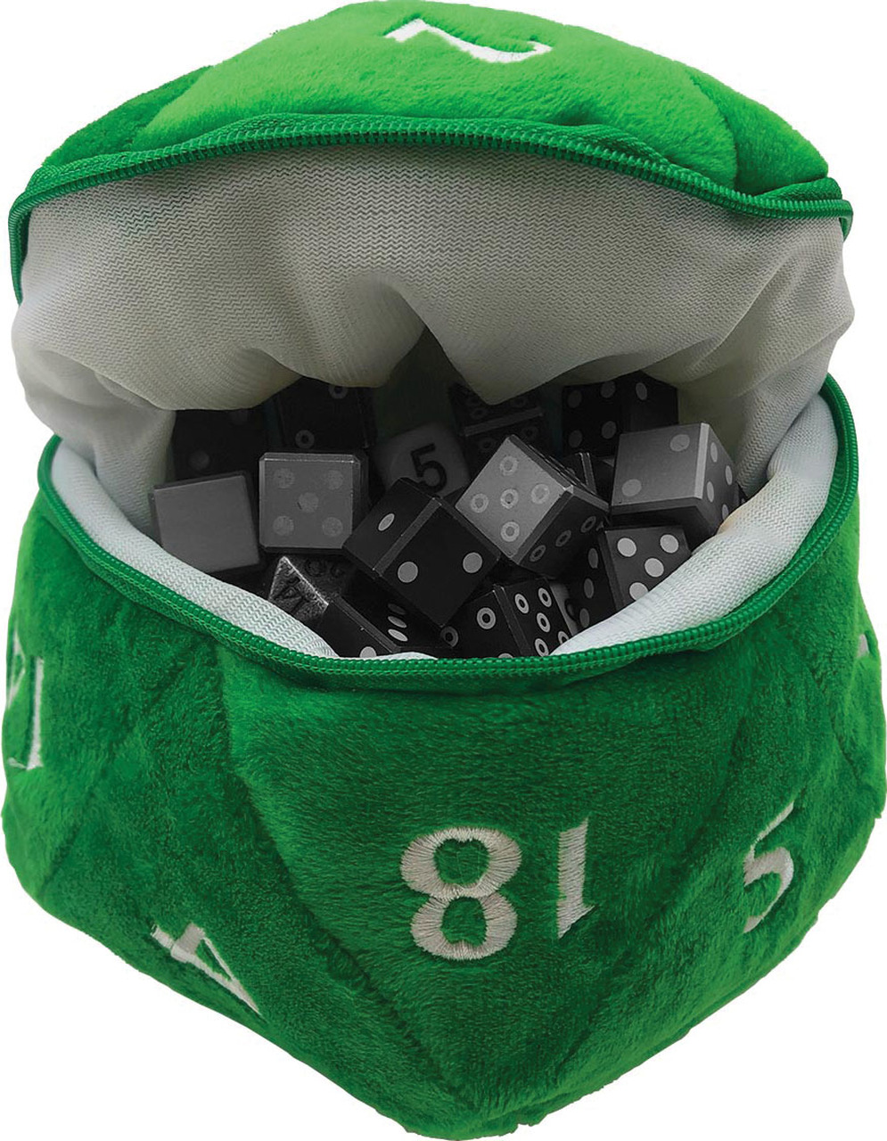 Ultra Pro UP - D20 Plush Dice Bag Barva: Zelená (plyšový vak na kostky)