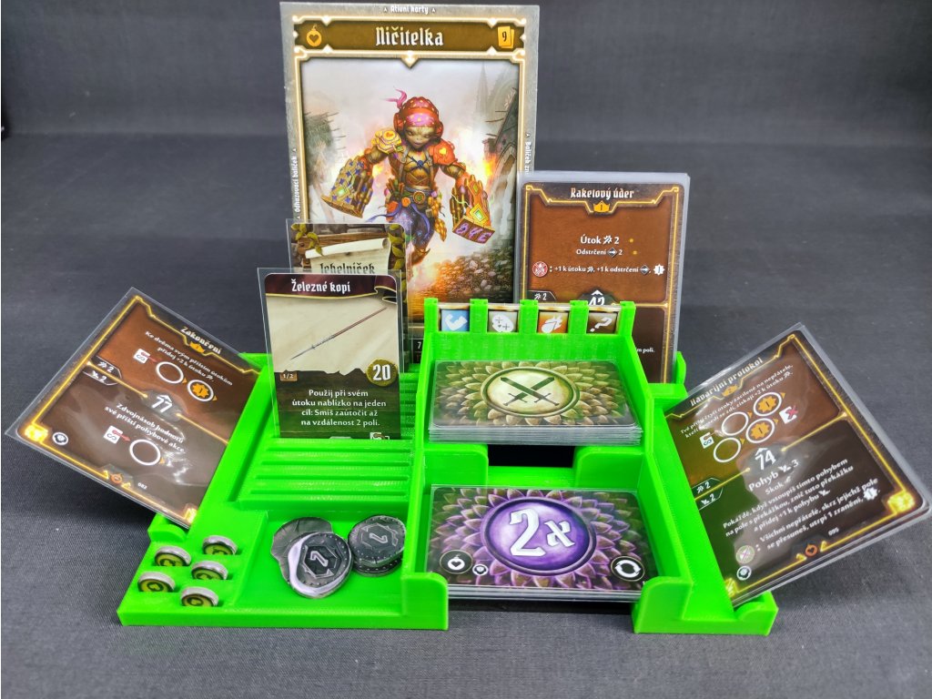 inserty.cz Gloomhaven: Lví chřtán: hráčská deska (černá, 0020HD)