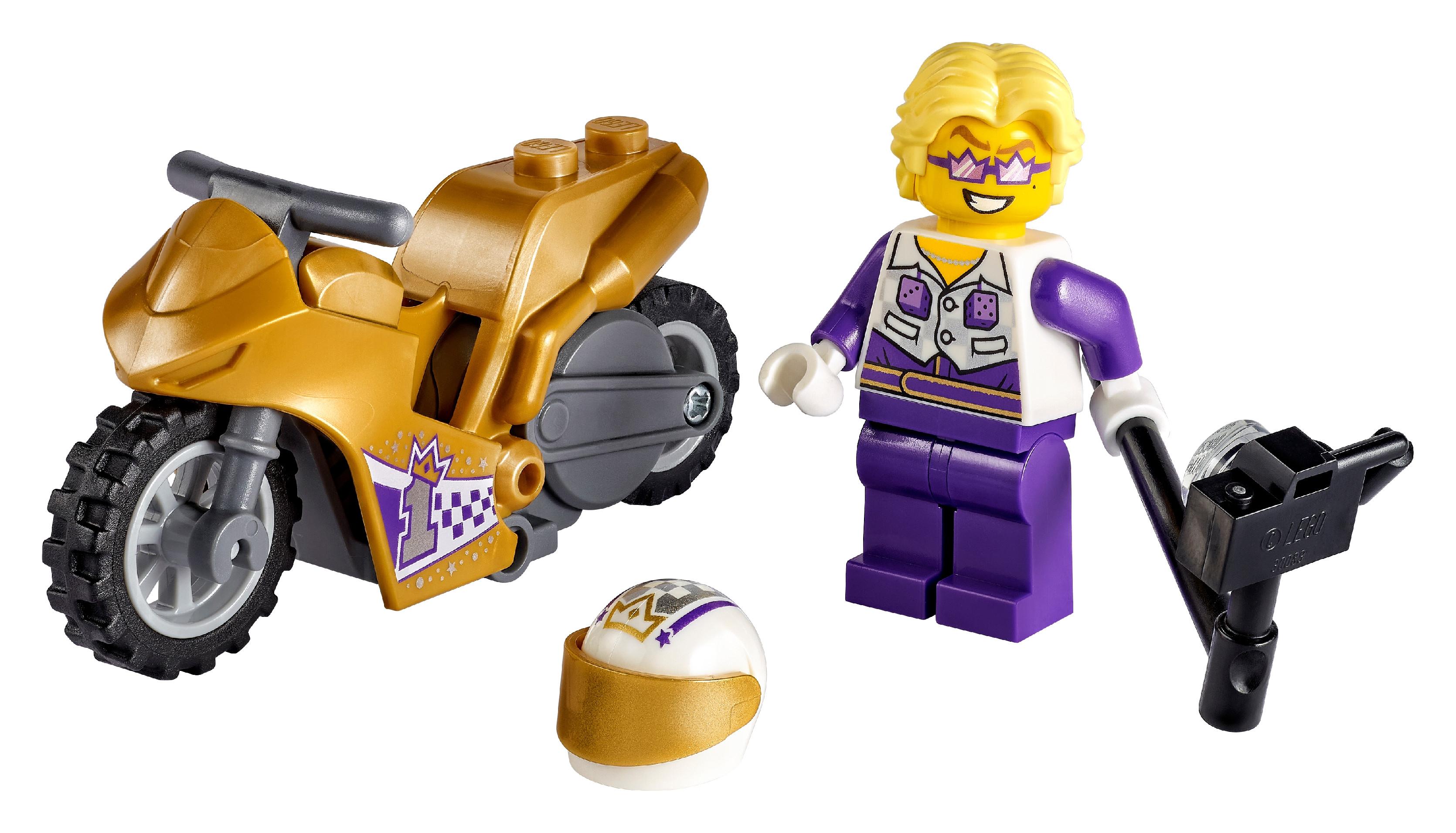 LEGO Kaskadérská motorka se selfie tyčí 60309 Obrázek