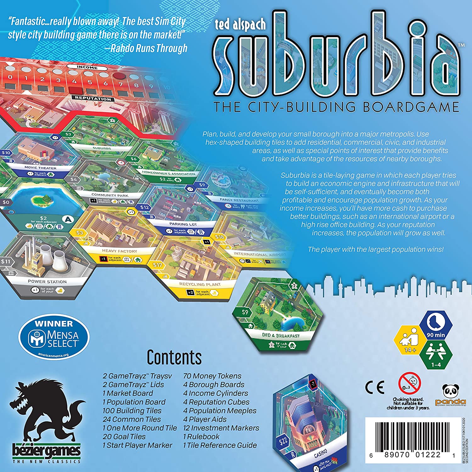 Bézier Games Suburbia 2nd Edition - EN Obrázek