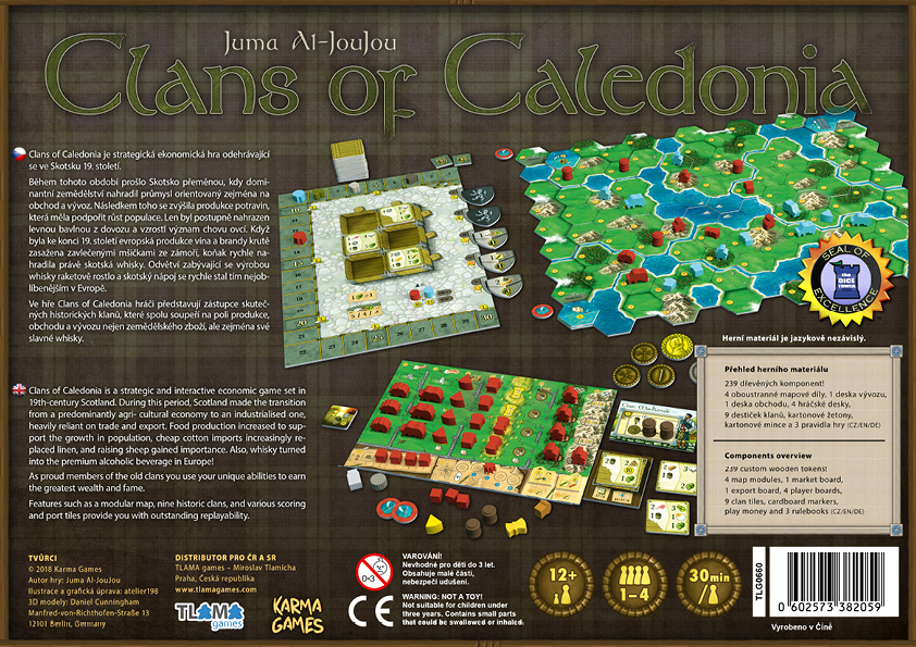TLAMA games Clans of Caledonia CZ/EN/DE Obrázek