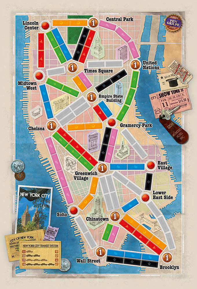 Days of Wonder Ticket to Ride Express: New York City 1960 - EN Obrázek