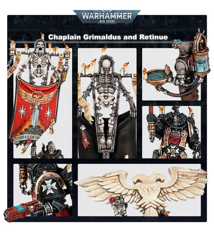 Games Workshop Black Templars: Grimaldus & Retinue Obrázek