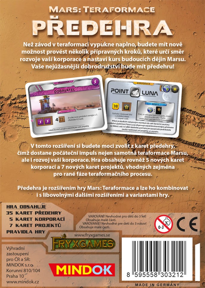 Mindok Mars: rozšíření 3 - Předehra Obrázek