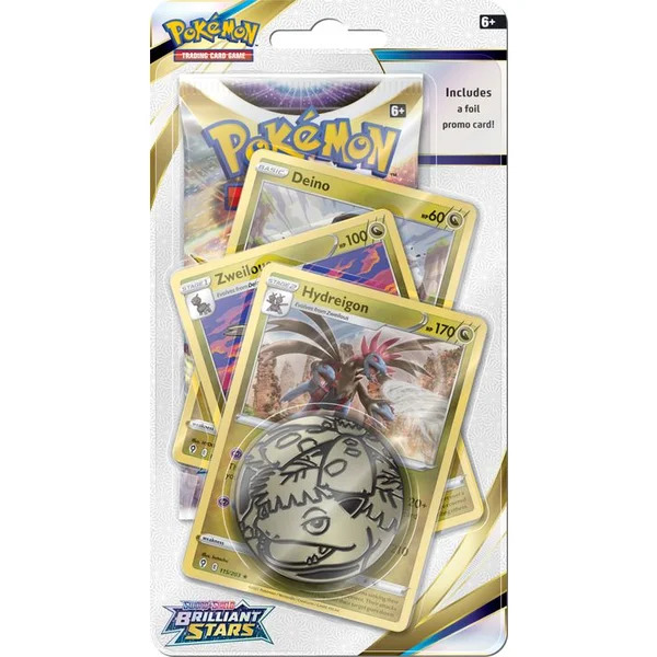 Nintendo Pokémon - Sword & Shield 9 Brilliant Stars Premium Check Lane Blister Varianta: Hydreigon