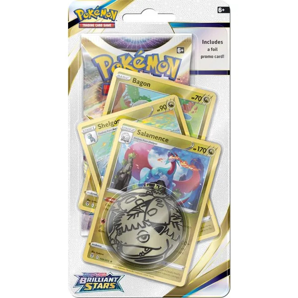 Nintendo Pokémon - Sword & Shield 9 Brilliant Stars Premium Check Lane Blister Varianta: Salamence
