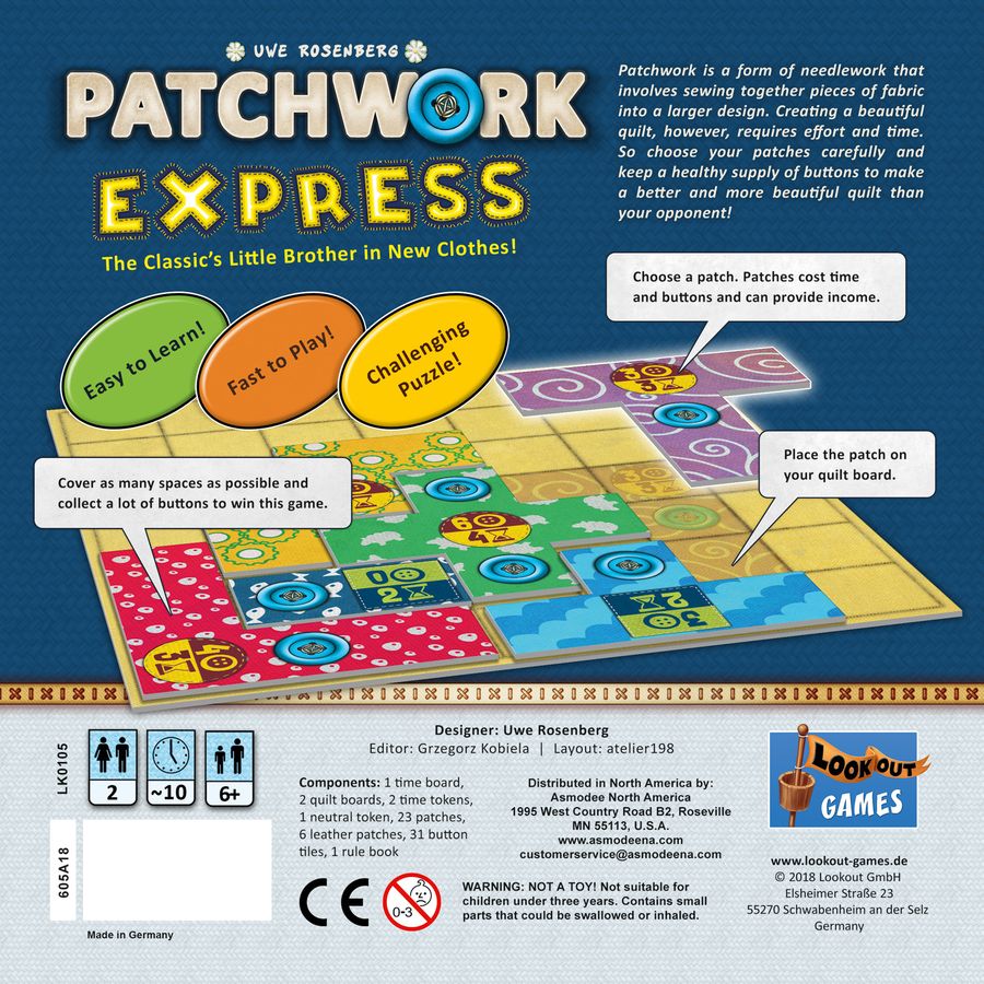Lookout Games Patchwork Express Obrázek