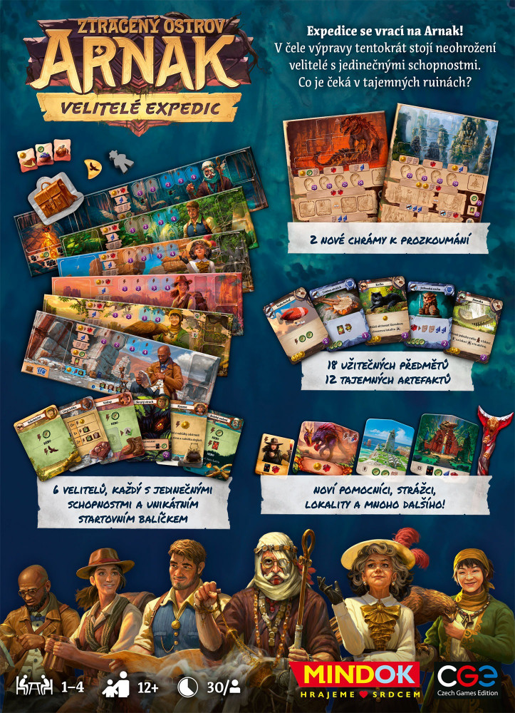 Mindok Ztracený ostrov Arnak: Velitelé expedic + 3 promo karty Obrázek