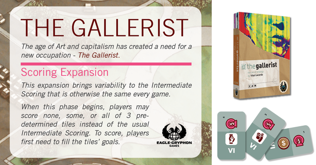 Eagle-Gryphon games The Gallerist Kickstarter edice Obrázek