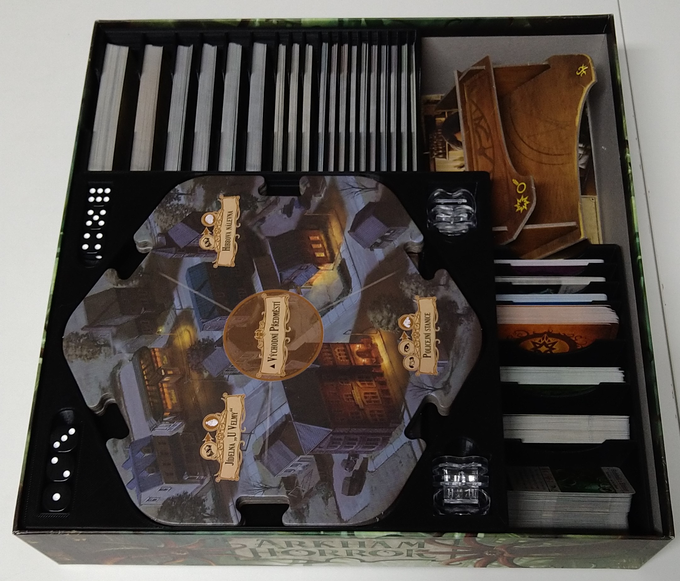 3D tisk Podřipsko Arkham Horror Insert (černý, 91653)