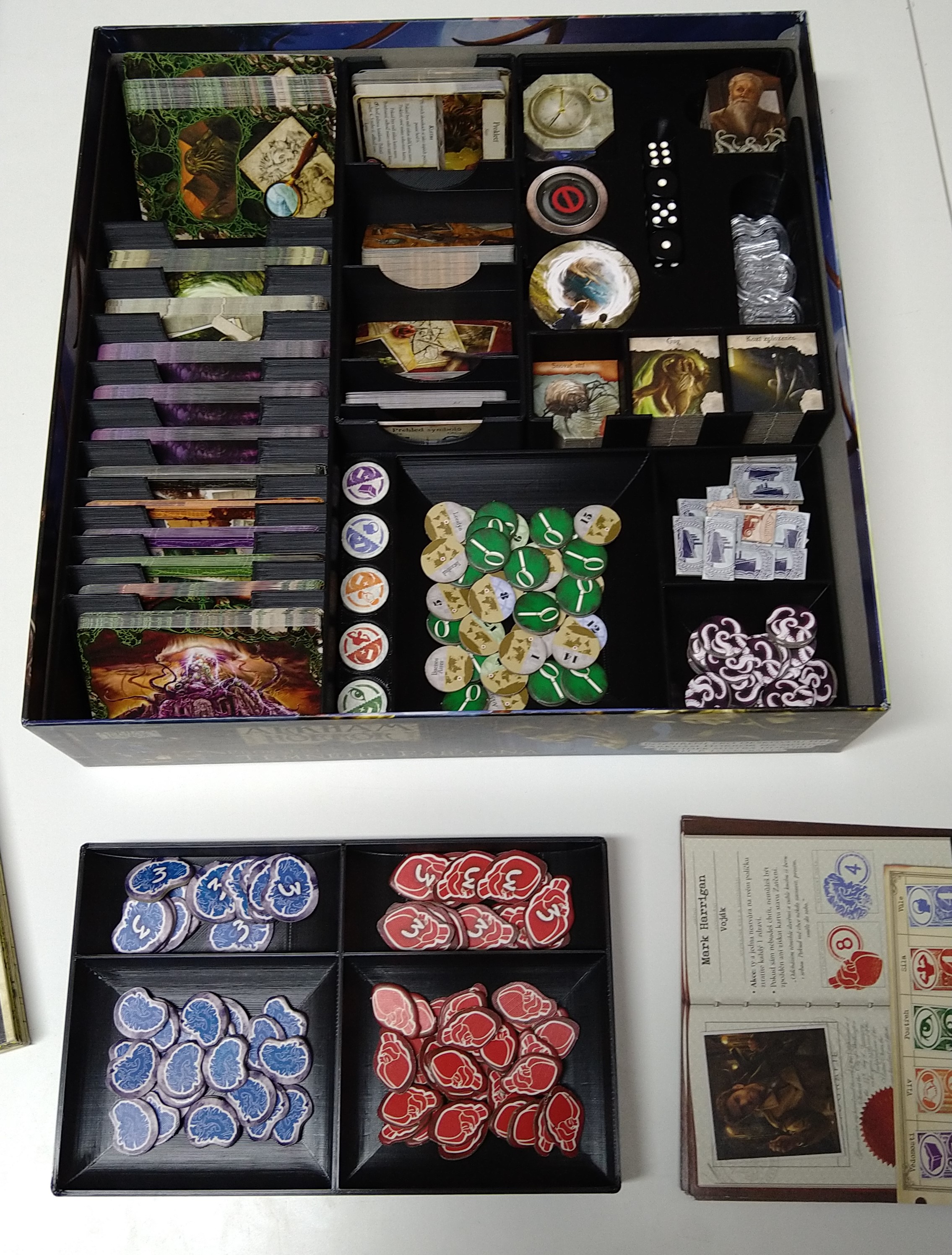 3D tisk Podřipsko Eldritch Horror Insert (černý, 91654)