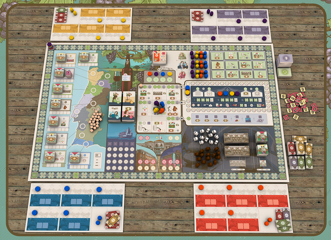 Eagle-Gryphon Games Vinhos Deluxe Kickstarter edice Obrázek