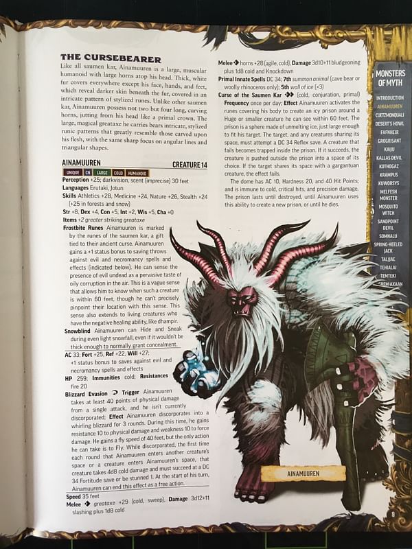 Paizo Publishing Pathfinder Lost Omens: Monsters of Myth Obrázek