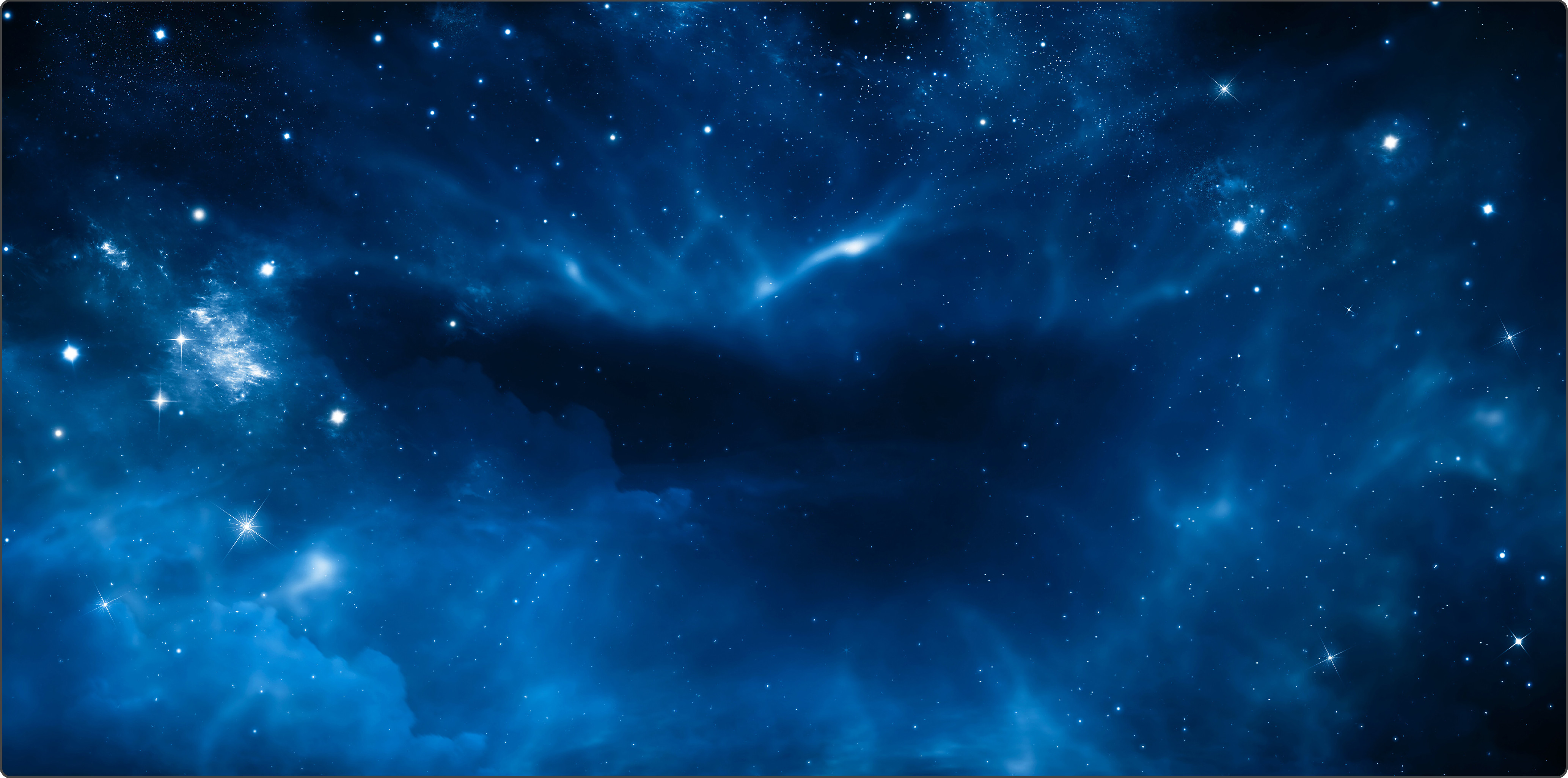 TLAMA games Herní podložka (playmat) 180 x 90 cm (6'x3') - různé motivy Varianta: Space (vesmír) (neoprenová, obšitá, playmat)