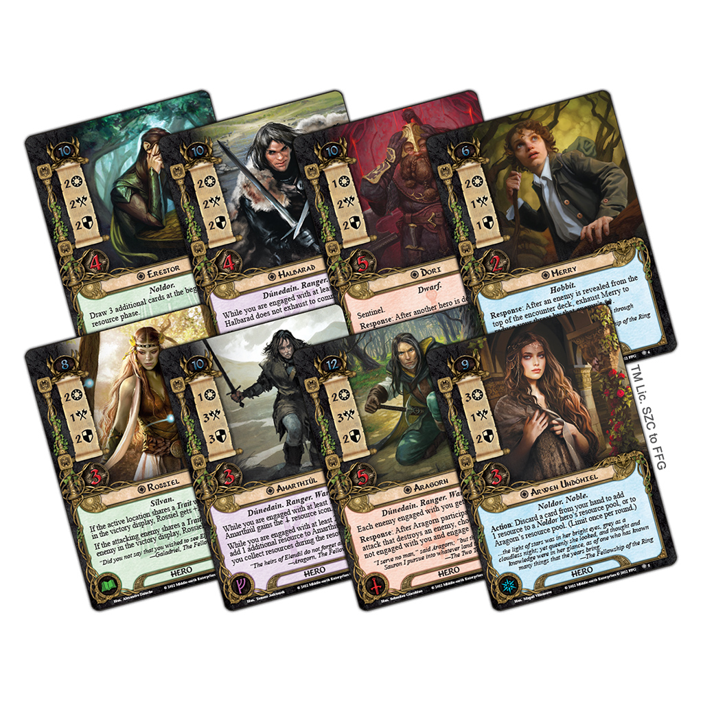 Fantasy Flight Games Lord of the Rings LCG: Angmar Awakened Hero Expansion Obrázek